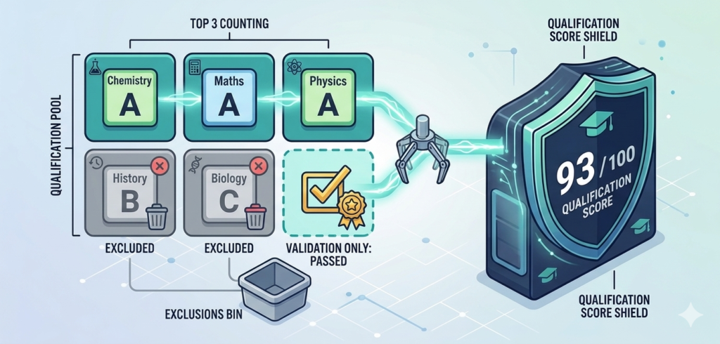 qualicalc qualification score calculation tiles